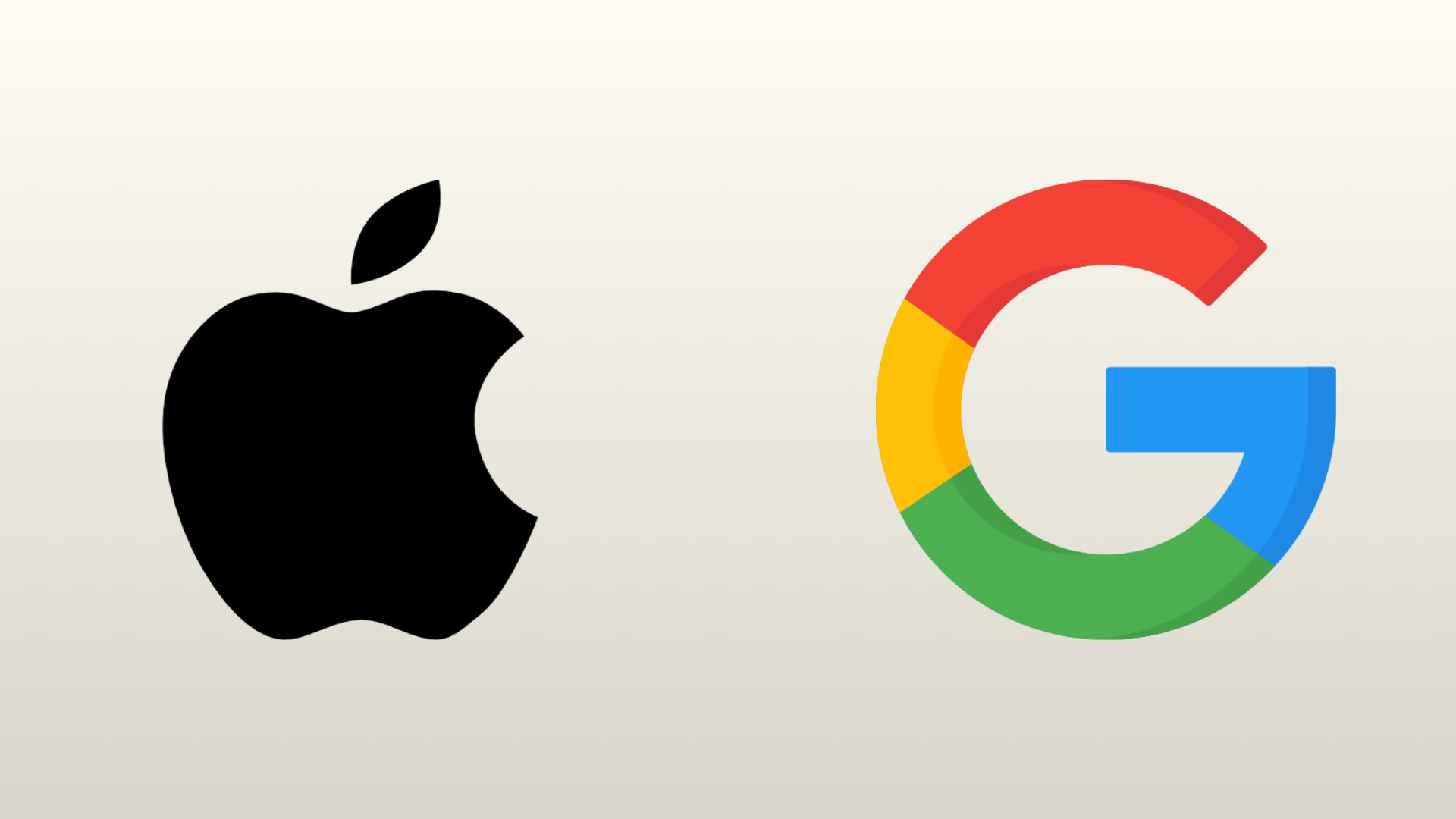 Apple and Google logos
